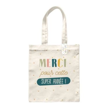 Un sac cabas à offrir à la fin de l'année scolaire à quelqu'un qui a beaucoup apporté à votre enfant | jourdefete.com