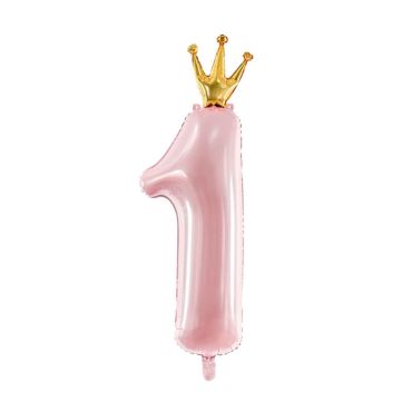 Ballon en aluminium - Chiffre "1" - 30 x 90 cm - Couleur au choix | jourdefete.com