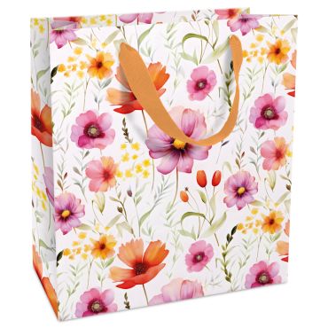 Sac cadeau Summer Morning, design floral estival | jourdefete.com