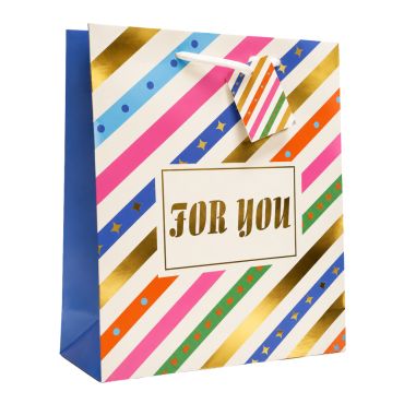 Sac cadeau en papier - For You - Taille L Sac cadeau en papier - For You - Taille L