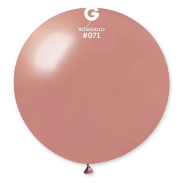 1 ballon métallisé 80 cm rose gold | jourdefete.com