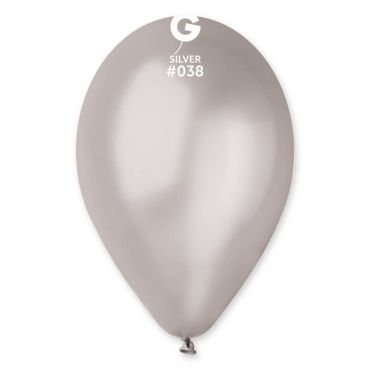 10 ballons métallisés 30 cm argent | jourdefete.com