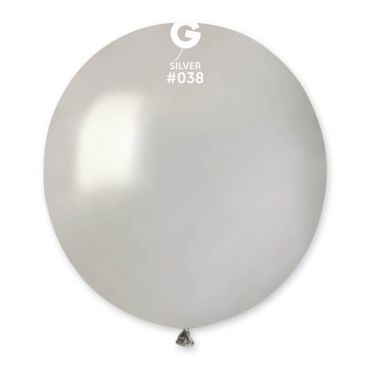 10 ballons métallisés 48 cm argent | jourdefete.com
