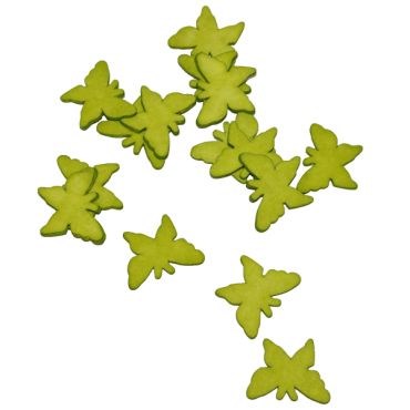 Sachet de 15 Papillons en Gomme Décoration de table Anis | Jourdefete.com