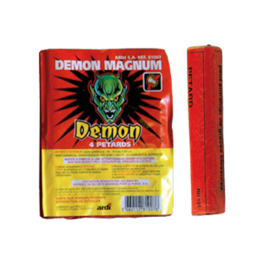Lot de 4 pétards Démon Magnum | jourdefete.com