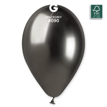 4 ballons gris shiny de 33 cm | jourdefete.com
