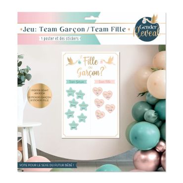 Jeu Team Garçon / Team Fille - Collection Gender Reveal | jourdefete.com