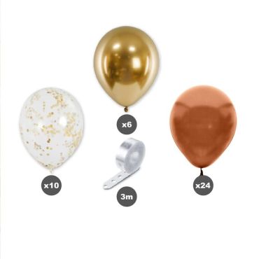Kit Arche à Ballons - Joyeux Anniversaire - Collection Terracotta | jourdefete.com