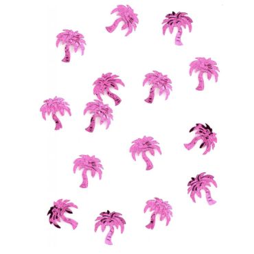 Sachet de Confettis de table Palmiers - Rose Fuchsia