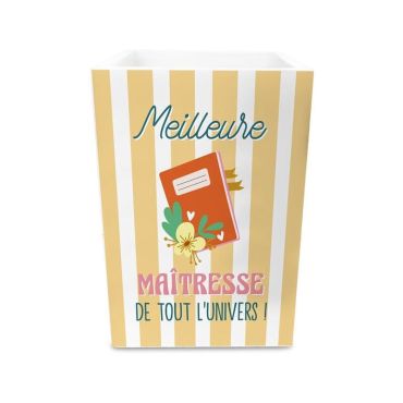 Un joli pot à crayons pour la meilleure maîtresse de tout l'univers | jourdefete.com