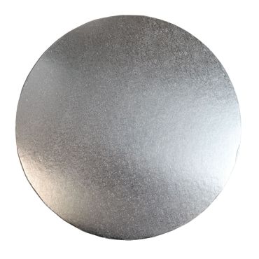 Grand support à gâteau rond argenté 35 cm en carton rigide | jourdefete.com
