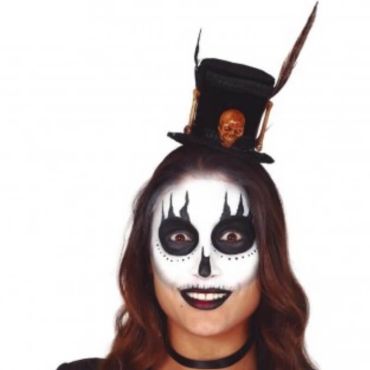 serre-tete-mini-chapeau-vaudou-plume-tetedemort|jourdefete.com