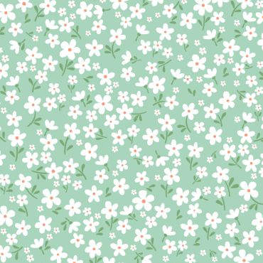 Serviettes motif floral blanc sur fond vert menthe | jourdefete.com Serviettes motif floral blanc sur fond vert menthe | jourdefete.com