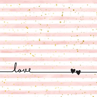 Serviettes "Love Line" rayures élégantes et motif "love" | jourdefete.com