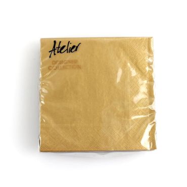 20 Petites Serviettes Dorée