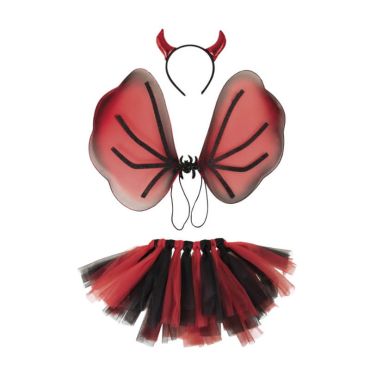 ensemble-diable-cornes-ailes-tutu-halloween-carnaval|jourdefete.com