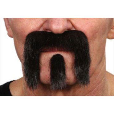Set moustache et bouc "Seventies" - Noir