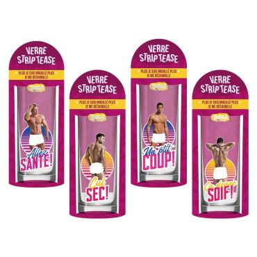 Verres strip-tease homme, quatre modèles pour soirées festives | jourdefete.com Verres strip-tease homme, quatre modèles pour soirées festives | jourdefete.com