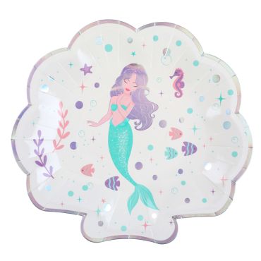 assiette carton sirene | jourdefete.com