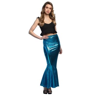 Jupe queue de sirène bleue brillante effet écailles pour déguisement femme | jourdefete.com Jupe queue de sirène bleue brillante effet écailles pour déguisement femme | jourdefete.com
