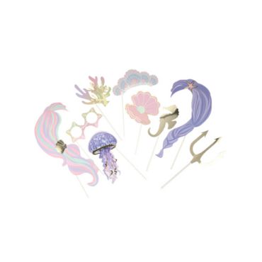 kit photobooth sirène pastel