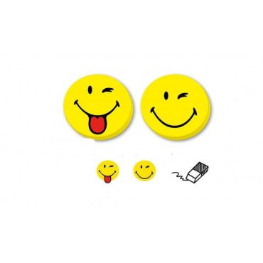 lot de 2 gommes de la collection smiley | jourdefete.com