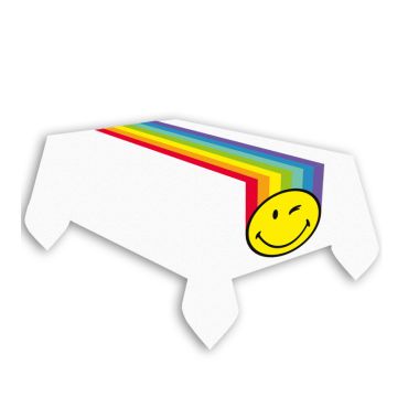 chemin-table-papier-smiley-anniversaire|jourdefete.com