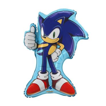 Ce ballon en aluminium à forme de Sonic sera l’attraction principale de l’anniversaire "Sonic the Hedgehog™" de votre enfant | jourdefete.com