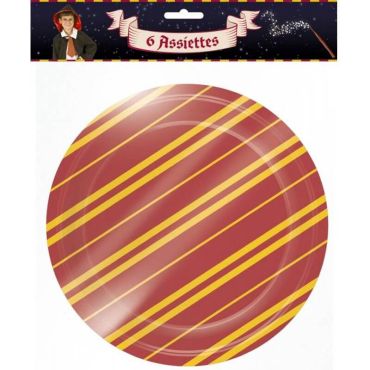 lot de 6 assiettes en carton apprenti sorcier | jourdefete.com