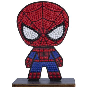 Figurine à diamanter Spider-Man super-héros rouge et bleu | jourdefete.com