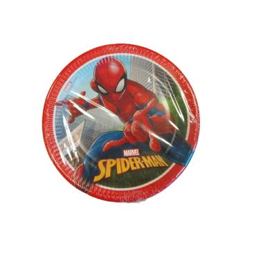 8 assiettes en carton spiderman