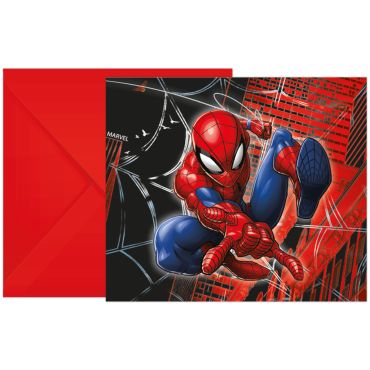 Cartes d’invitation Spider-Man avec enveloppes rouges | jourdefete.com Cartes d’invitation Spider-Man avec enveloppes rouges | jourdefete.com