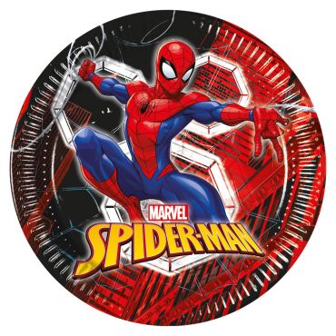 Assiettes Spider-Man 23 cm pour anniversaire enfant | jourdefete.com