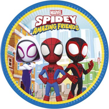 Assiettes Spidey et ses amis extraordinaires pour fête d’anniversaire enfant | jourdefete.com