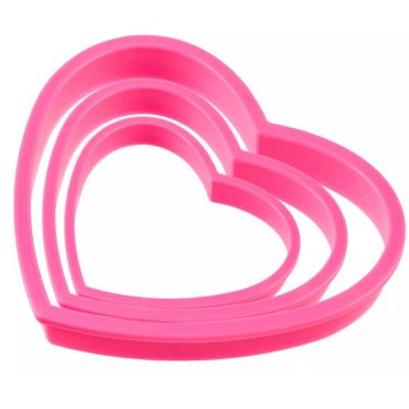 3 emporte-pièces en forme de cœur | jourdefete.com