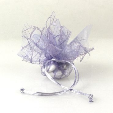 6 Ballotins en Tulle et Organdi "Julia" -  Lilas