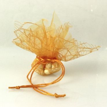 6 Ballotins en Tulle et Organdi "Julia" -  Orange