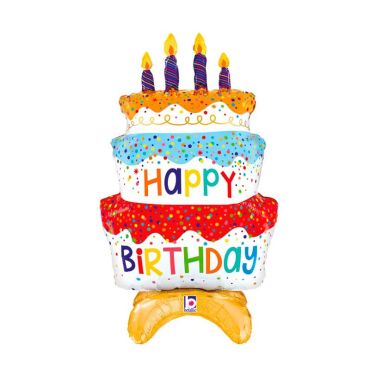 Un beau ballon représentant un joli gâteau d'anniversaire | jourdefete.com