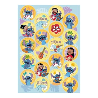 Mini-disques comestibles Stitch pour cupcakes et gâteaux | jourdefete.com