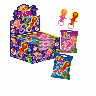 Une sucette "Flash Pop" de TOGOLO en forme de tétine aux saveurs gourmandes | jourdefete.com