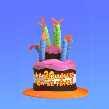 Chapeau Anniversaire Musical 20 ans