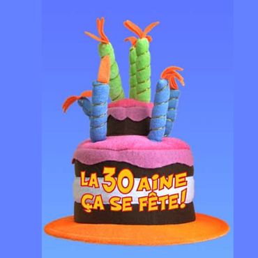 Chapeau Anniversaire Musical 30 ans