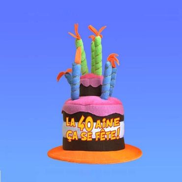 Chapeau Anniversaire Musical 40 ans