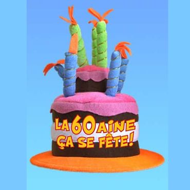 Chapeau Anniversaire Musical 60 ans