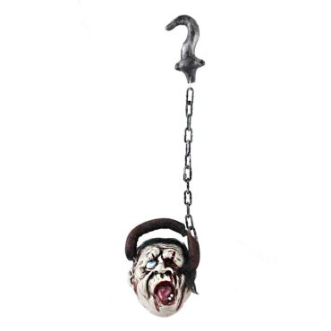 Décoration à suspendre - Tête de zombie avec Crochet