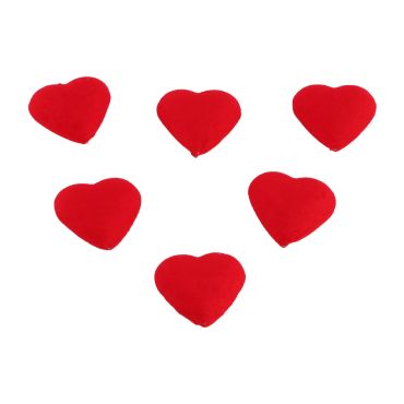 Cœurs floqués rouges décoratifs Saint-Valentin | jourdefete.com