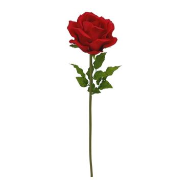 Rose rouge géante artificielle sur tige pour décoration romantique et Saint-Valentin | jourdefete.com