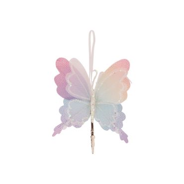 Papillon décoratif irisé nuances arc-en-ciel avec clip | jourdefete.com Papillon décoratif irisé nuances arc-en-ciel avec clip | jourdefete.com