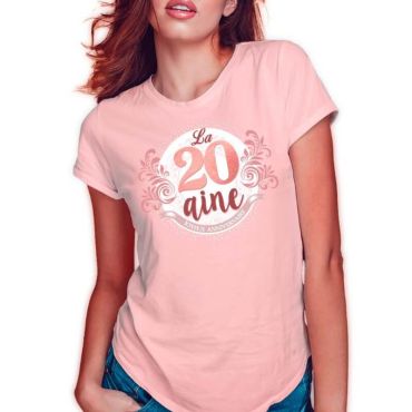 t-shirt à dédicacer pour femme âge au choix | jourdefete.com