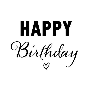 Serviettes en papier noir et blanc avec inscription "Happy Birthday" | jourdefete.com